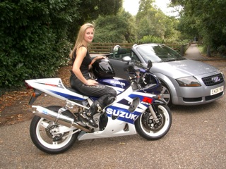 My first motorbike a GSXR 600 and my first Audi TT Roadster